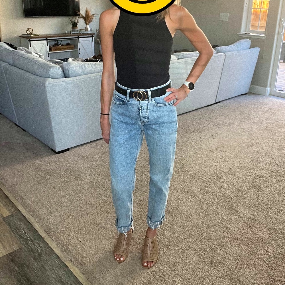 Old Navy High Waisted Ankle Length Boyfriend Jeans - Size 0